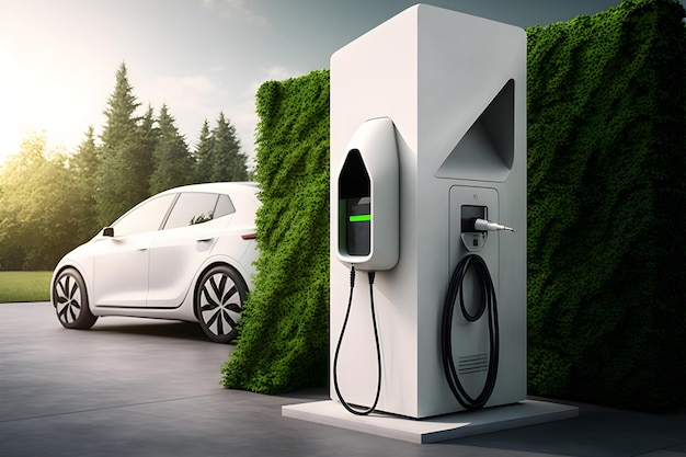 Concept de borne de recharge pour véhicule électrique EV