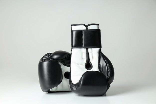 Photo concept de boxe et de style de vie sportif avec des gants de boxe