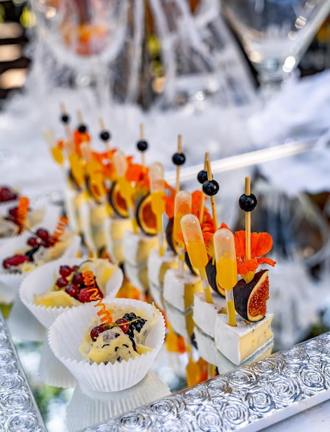 Concept de buffet de mariage