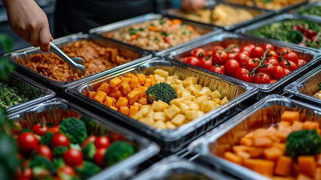 Concept de buffet de petit-déjeuner Temps de petit-déjeuner dans un hôtel de luxe Brunch en famille au restaurant