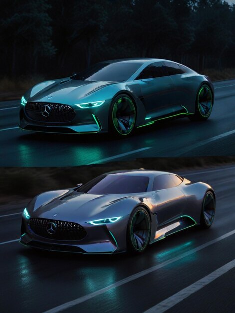 Le concept-car élégant Mercedes Benz AVTR est futuriste