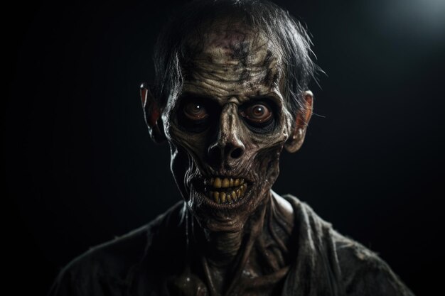 concept de célébration d'Halloween monstre zombie laid