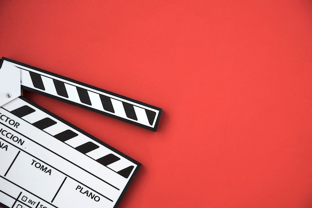 Concept de cinéma avec clap