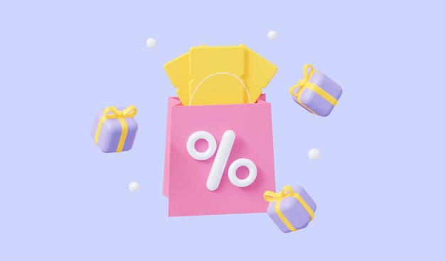 Le concept d'un code promo Coupon avec voler un cadeaux