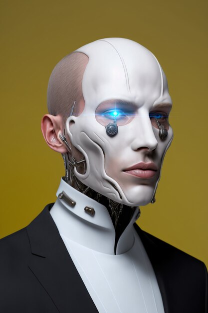 Concept de collage de transhumanisme