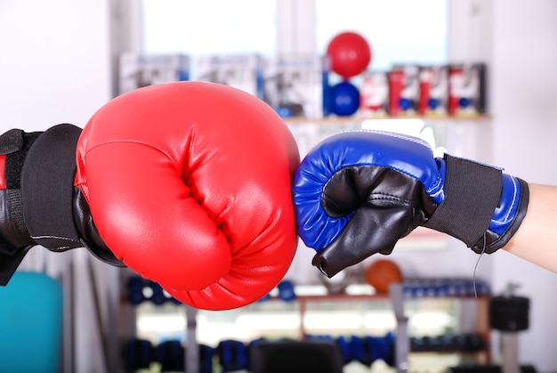 .concept de compétition avec des gants de boxe