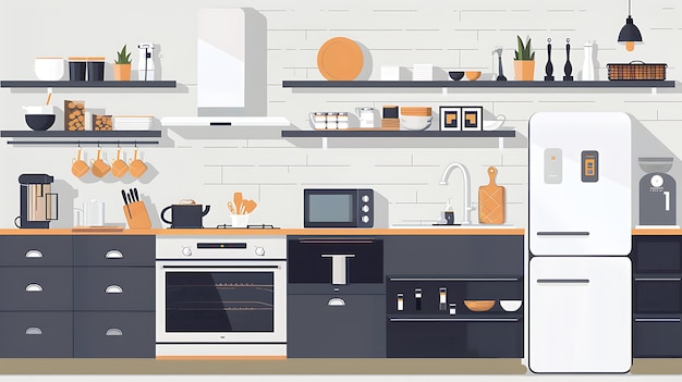Le concept de conception de l'illustration rend le contexte moderne