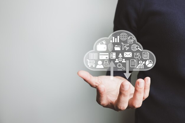 Concept de connexion de données globale avec la technologie internet