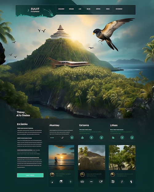 Concept Conservation de la faune et de la biodiversité des îles tropicales Galeries Paradis idées créatives pour le web