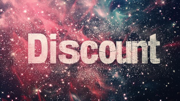 Concept Cosmos Discount affiche artistique horizontale créative