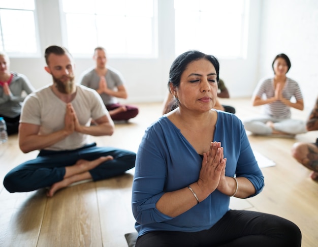 Concept de cours de yoga