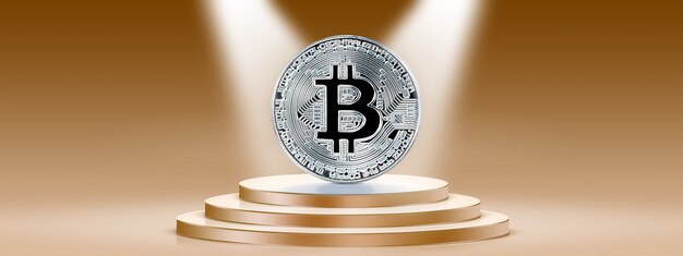 Concept de crypto-monnaie. Tendances des taux de change du bitcoin. Montée et chute du bitcoin.