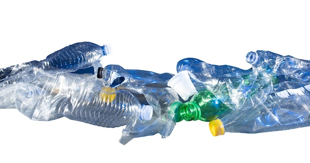 Concept de déchets plastiques de pollution et de catastrophe environnementale