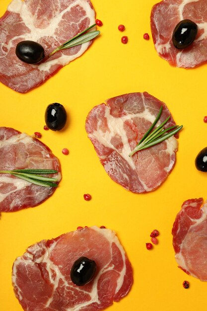 Concept De Délicieux Jamon De Cuisine Espagnole En Gros Plan