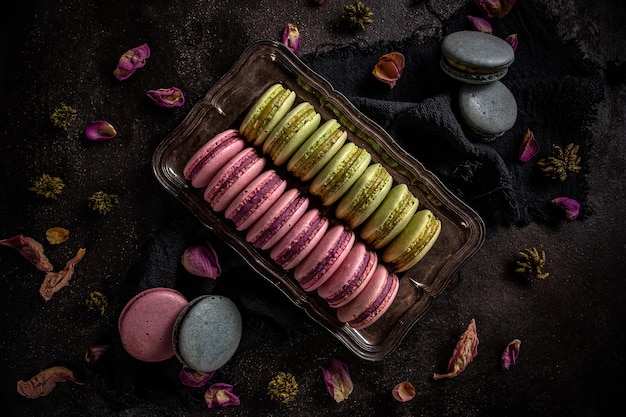 Concept de dessert macaron