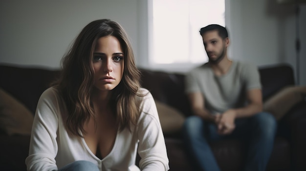 Concept de divorce désaccord relation troubles malentendu dans la famille