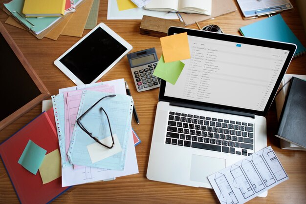 Concept de document de table en bois