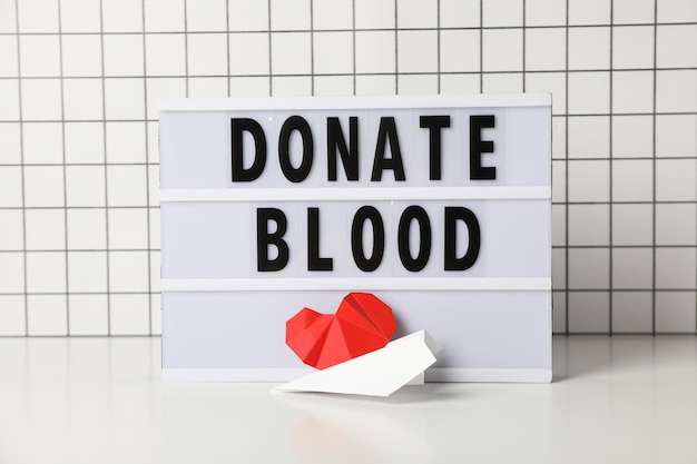 Concept de don de sang de sensibilisation et de don