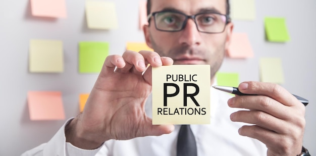 Concept d'entreprise de relations publiques Pr