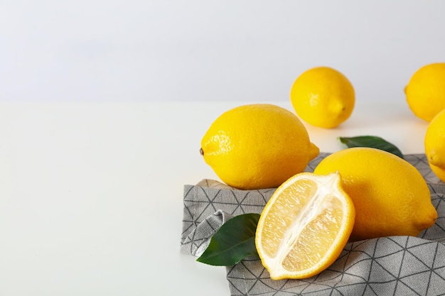 Concept d'espace de citron d'agrumes pour le texte