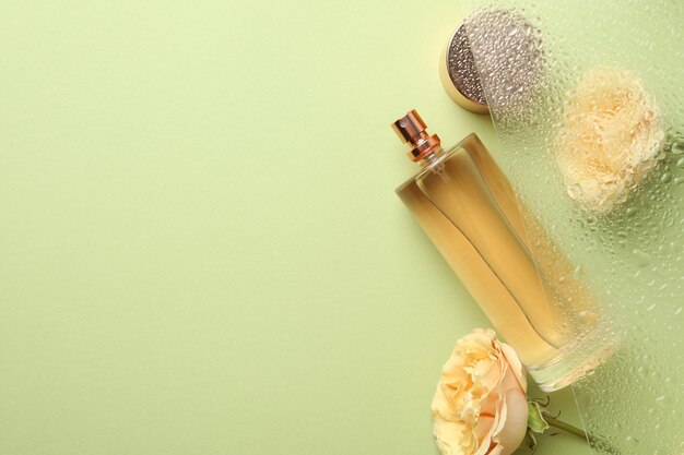 Concept d'espace de parfum parfumé pour le texte