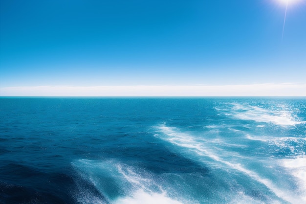 Concept d'été La danse des vagues de l'océan Symphonie éternelle de la mer AI générative