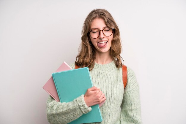 Concept d'étudiant universitaire fille adolescente