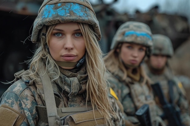 concept de femmes soldats dans la mobilisation ukrainienne