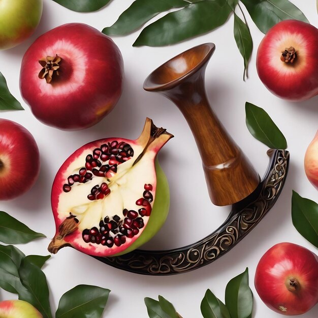 Photo le concept de la fête juive de rosh hashanah