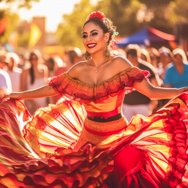 Concept de flamenco fiesta espagne