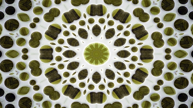 Concept de fond en bois abstrait motif symétrique Kaléidoscope décoratif décoratif mouvement cercle géométrique et formes d'étoiles
