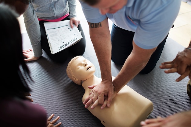 Photo concept de formation en secourisme en rcp