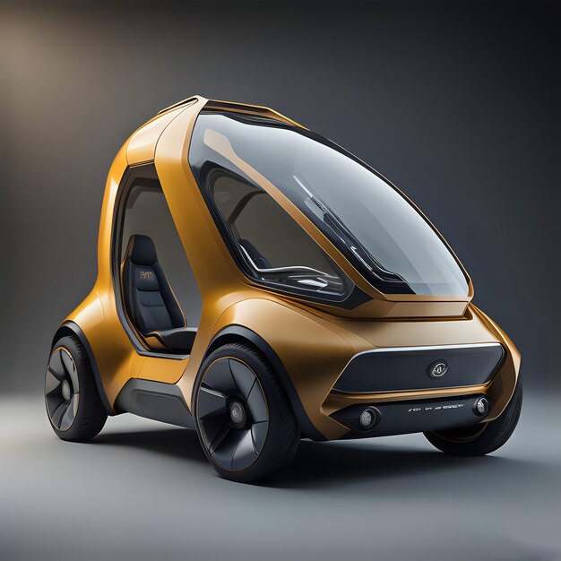 Photo concept futuriste de mini-véhicule de mobilité généré par l'ia