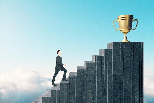 Concept de gagnant et de leadership