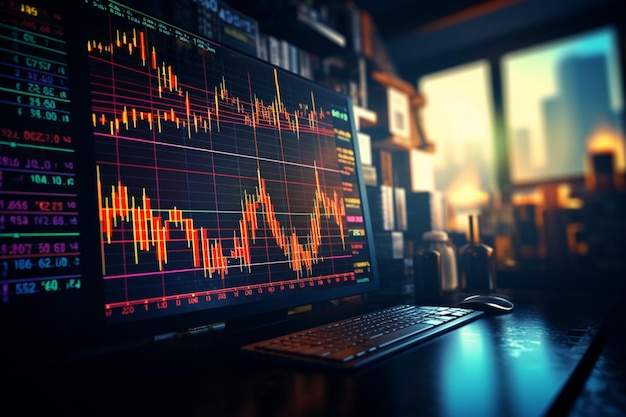 Un concept graphique plonge dans les subtilités du trading boursier et du Forex