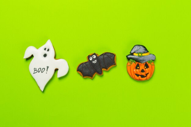 Concept d'Halloween avec des cookies