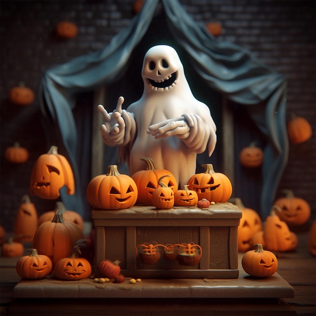 Concept d'Halloween ou drôle de fête d'Halloween