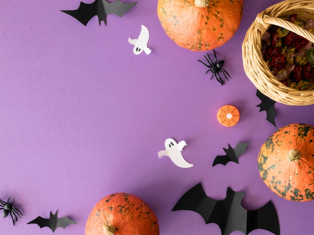 Concept D'halloween Mignon Avec Espace Copie