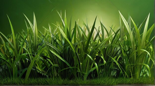 Concept d'herbe avec un concept de protection de l'environnement vert