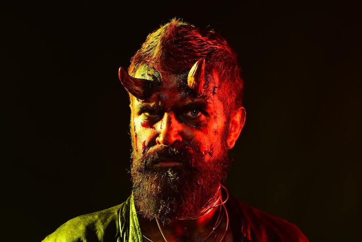 Photo concept d'horreur maléfique de la mort de l'enfer d'halloween