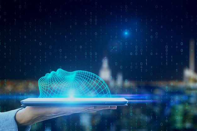 Concept d'IA et de technologie