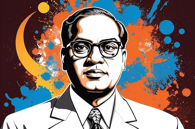 Photo concept d'illustration du dr bhimrao ambedkar jayanti 14 avril polymath indien