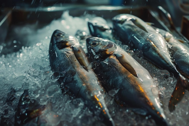 concept de l'industrie halieutique fruits de mer pour les marchés et les restaurants