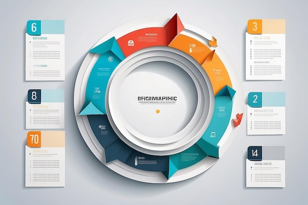 Photo le concept d'infographie en gradient