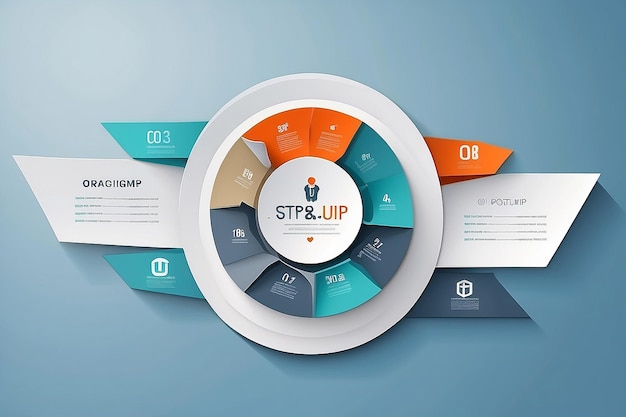 Le concept d'infographie en gradient