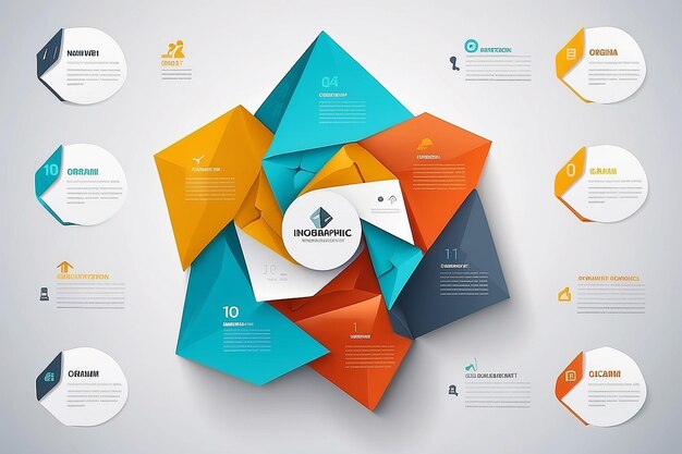 Le concept d'infographie en gradient