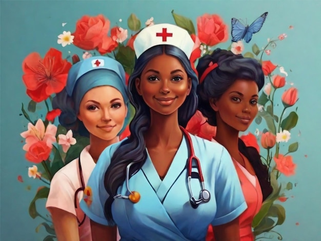 Photo le concept de la journée internationale des infirmières