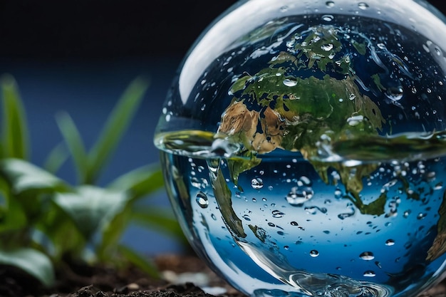 Photo le concept de la journée mondiale de l'eau