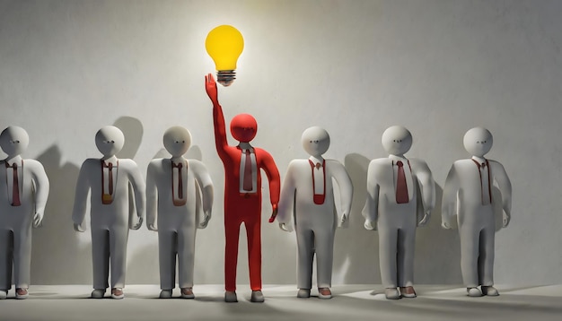 Le concept de leadership de l'échelle 3D atteint l'objectif