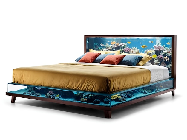 Photo concept de lit d'aquarium